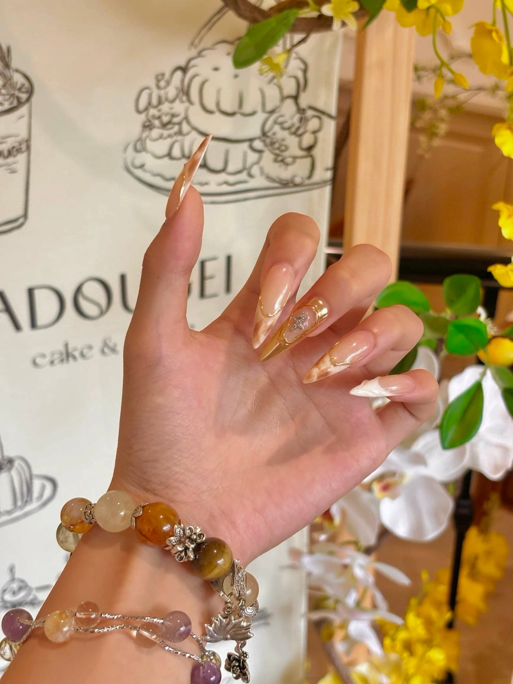 Decadent Glam Leopard 3D Stiletto Press-on Nails