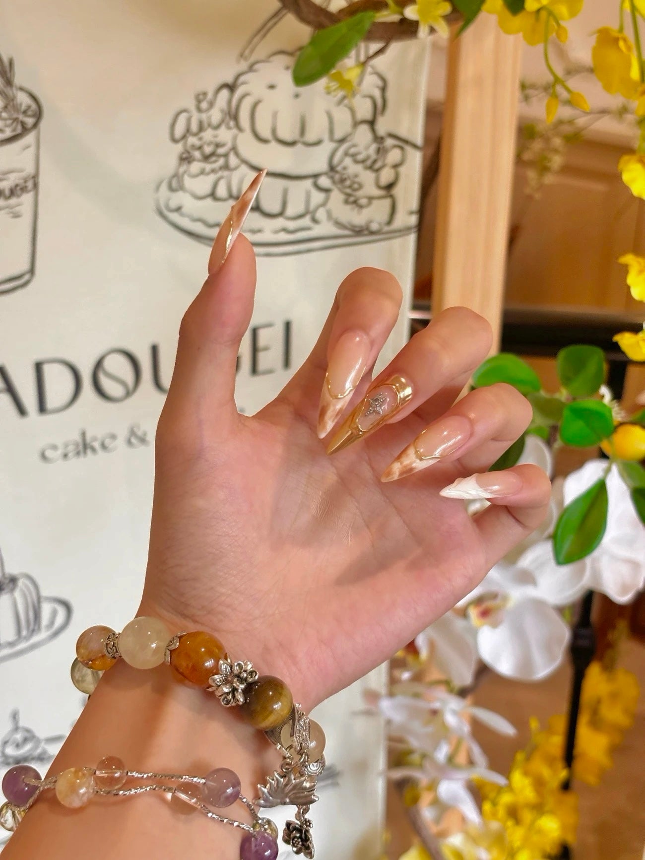 Decadent Glam Leopard 3D Stiletto Press-on Nails