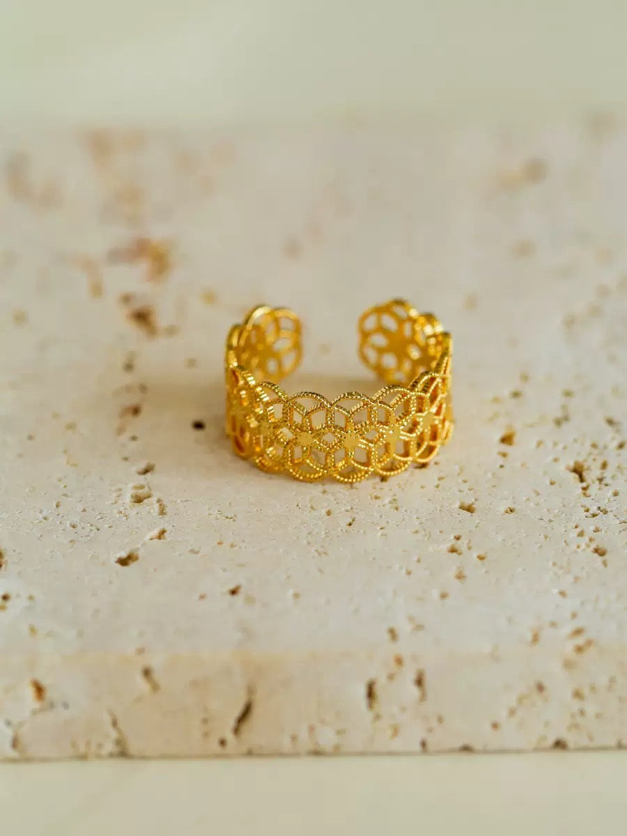 Medieval Garden- French Exquisite Hollow Pattern Ring