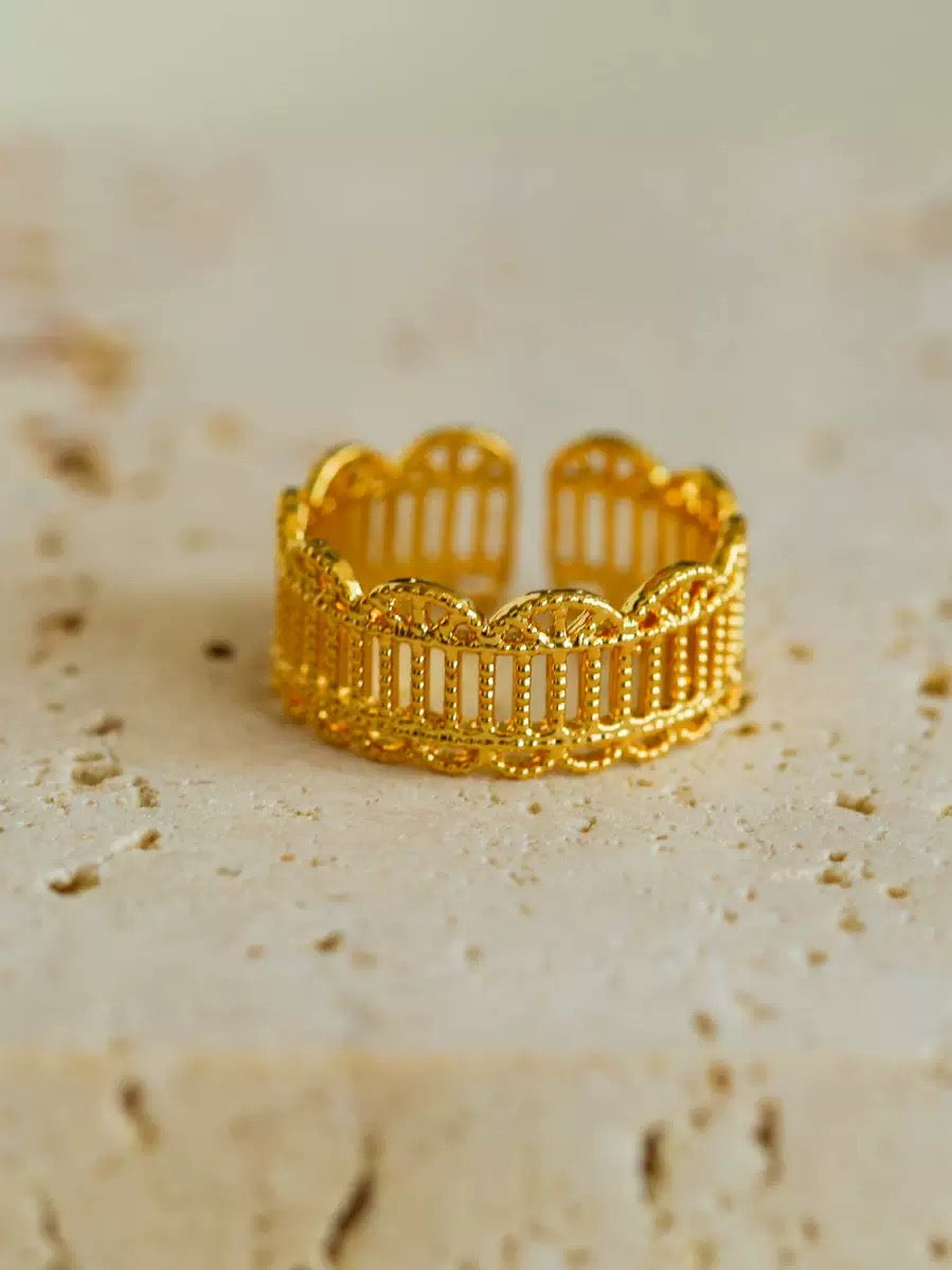Medieval Garden- French Exquisite Hollow Pattern Ring