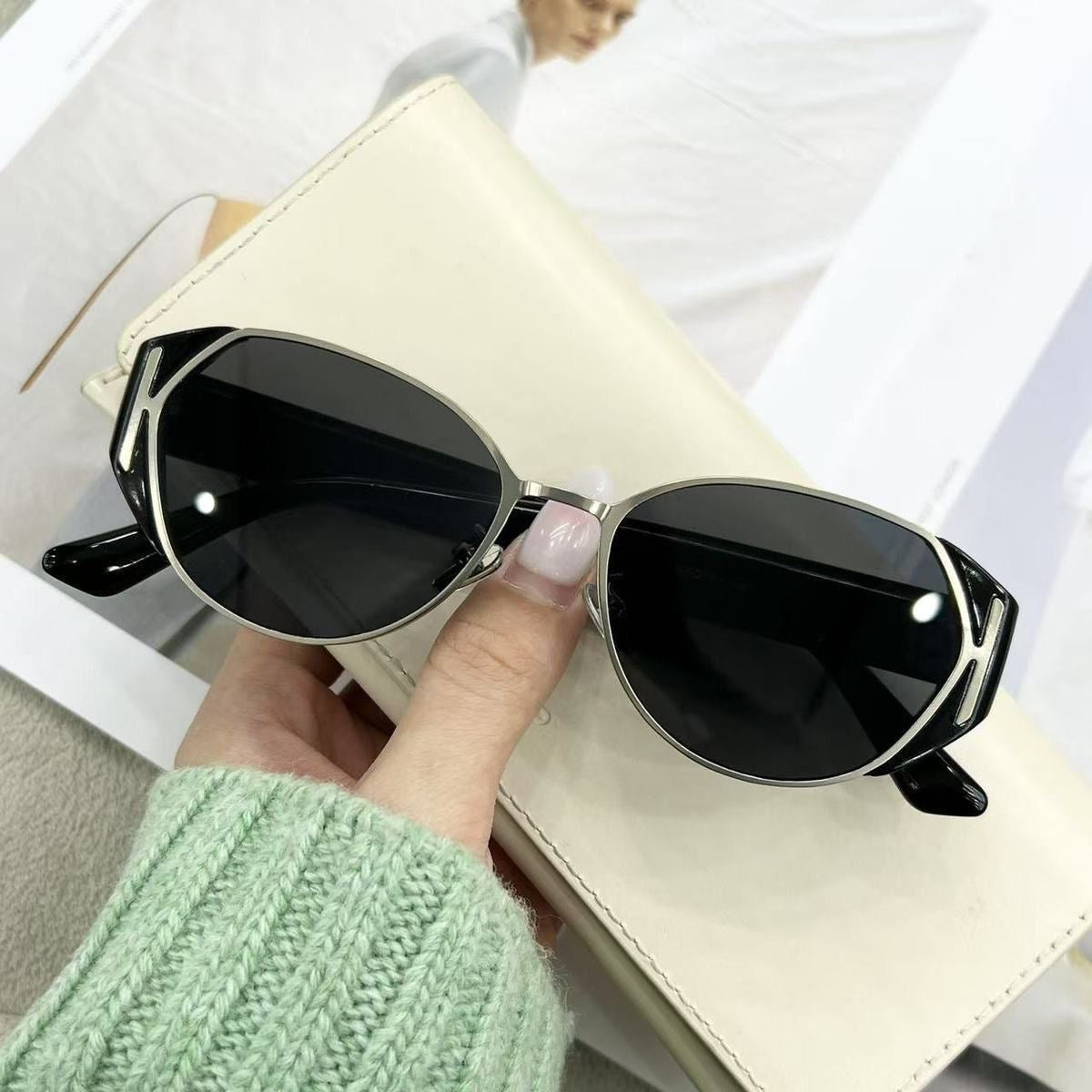 Vintage Old Money Cat-Eye UV Protection Sunglasses