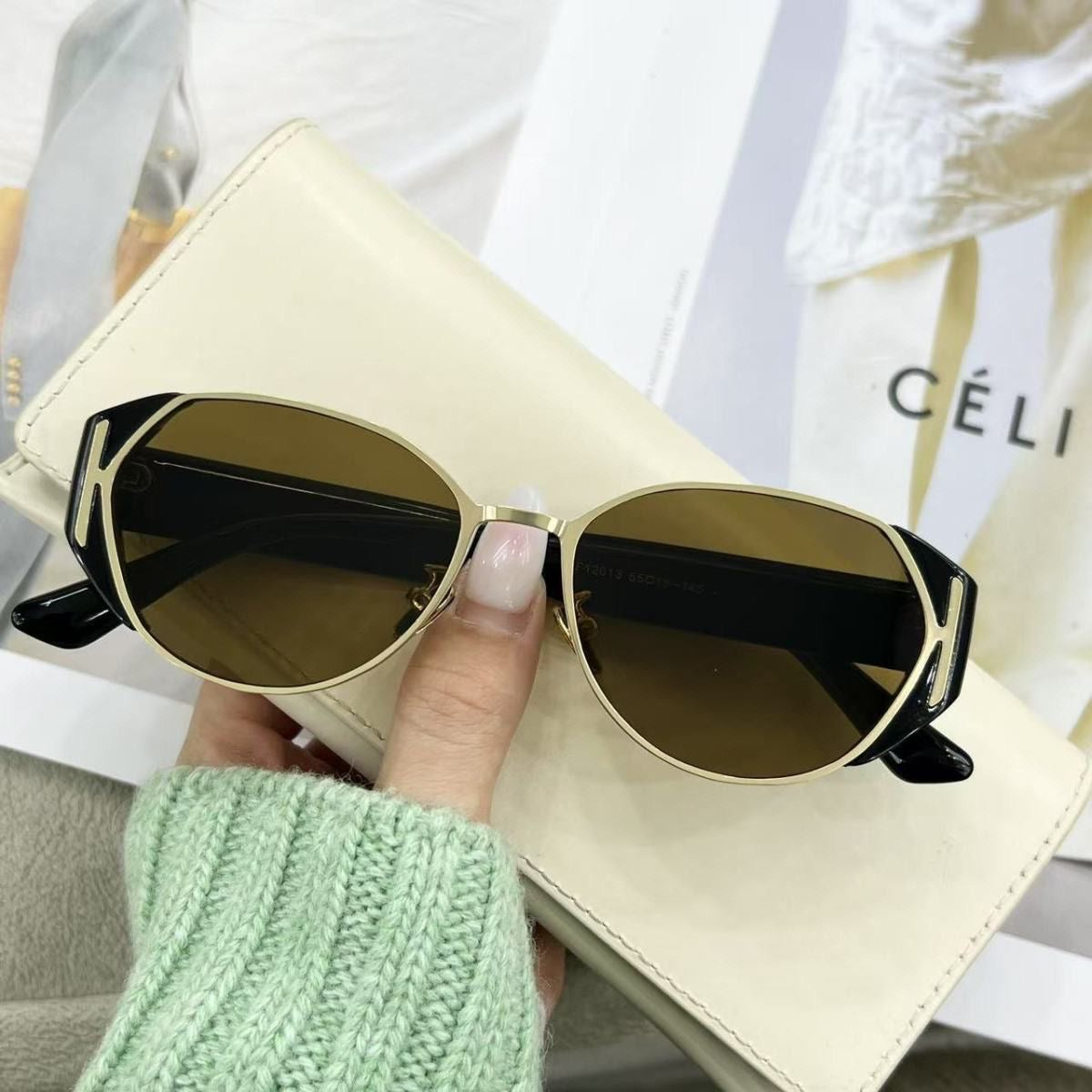 Vintage Old Money Cat-Eye UV Protection Sunglasses
