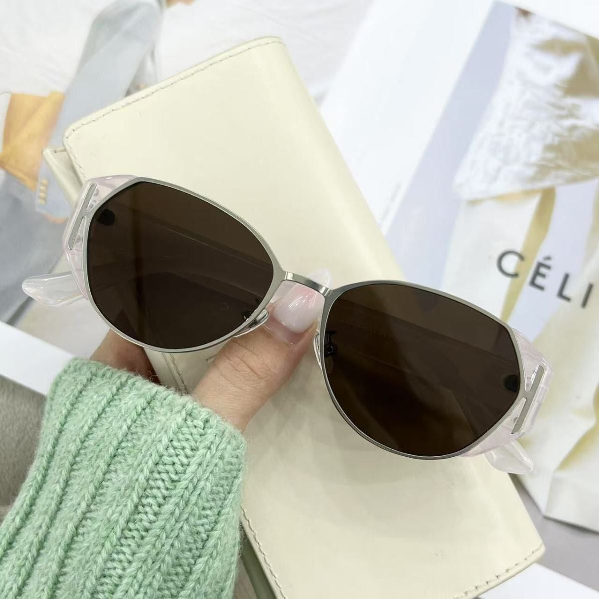 Vintage Old Money Cat-Eye UV Protection Sunglasses