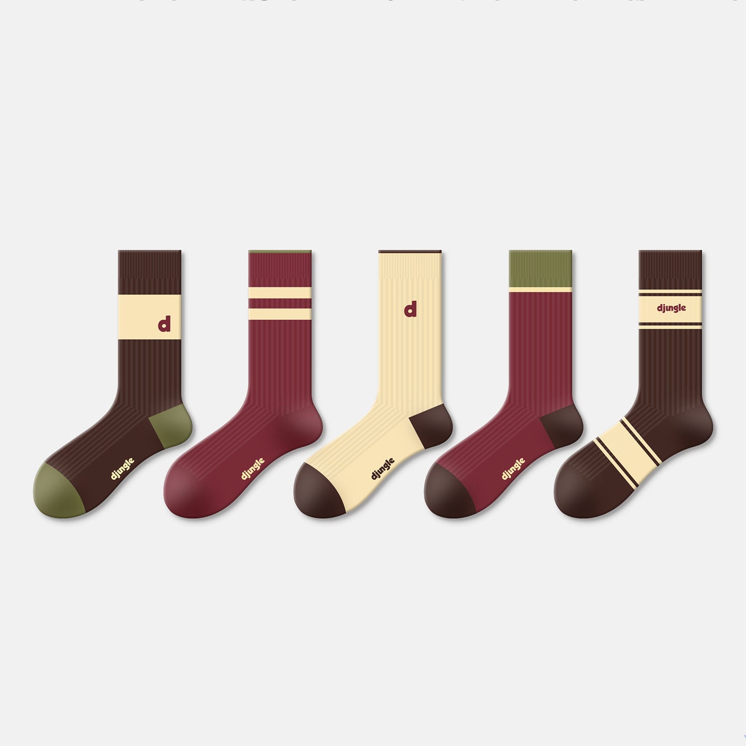 Street Style American Sports Mid-Calf Antibacterial Socks