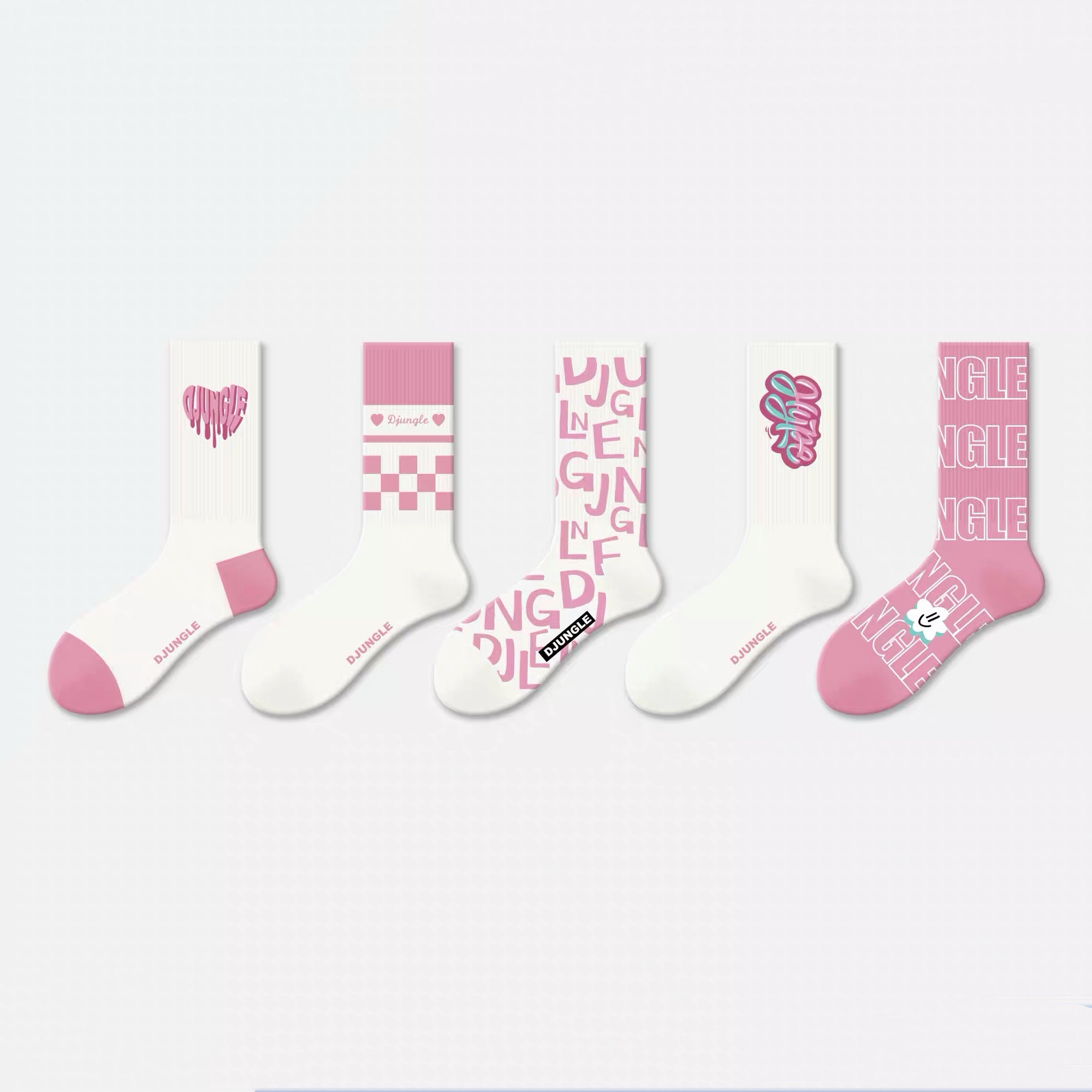 Barbie Girl Pink Cute Dopamine-Boosting Long Socks