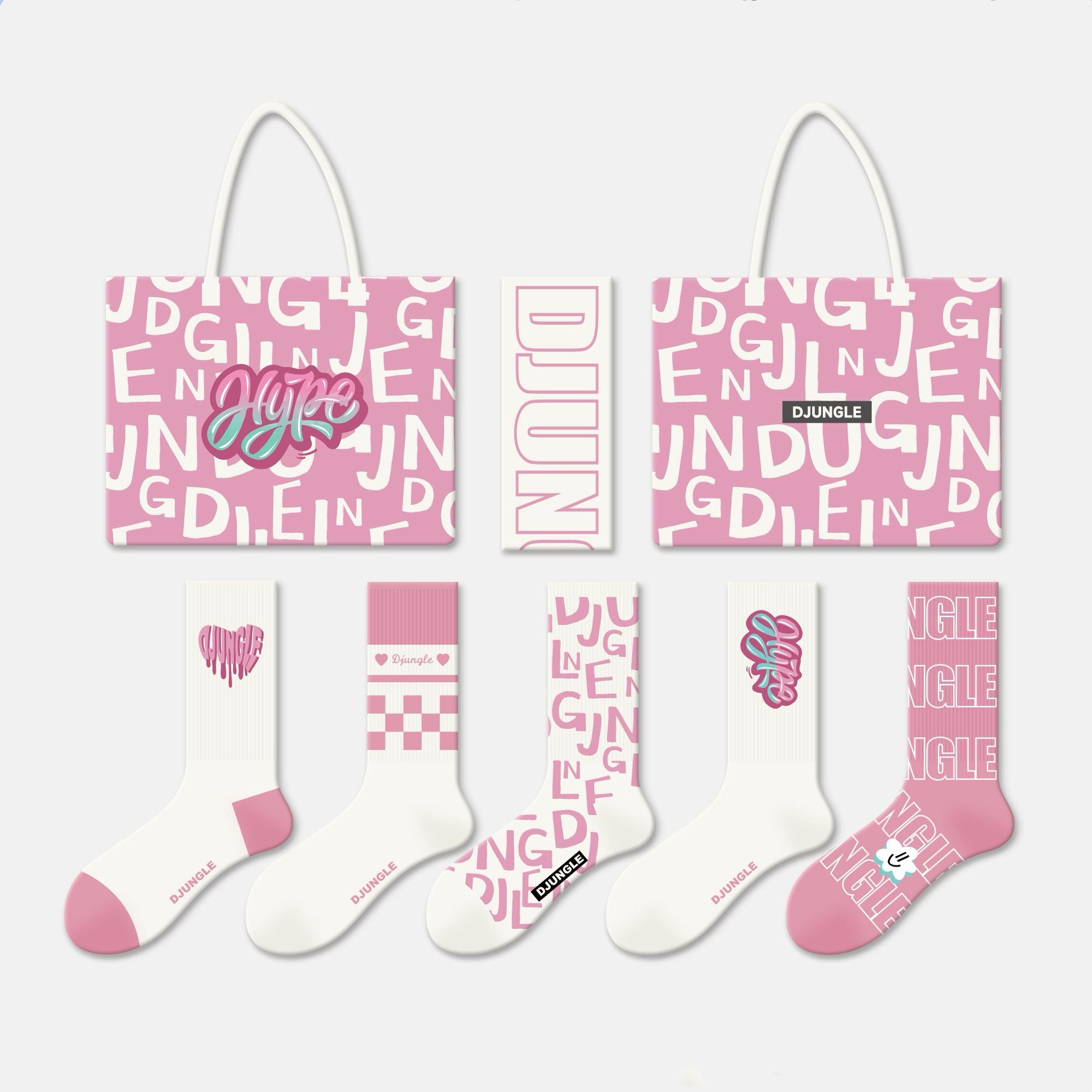 Barbie Girl Pink Cute Dopamine-Boosting Long Socks