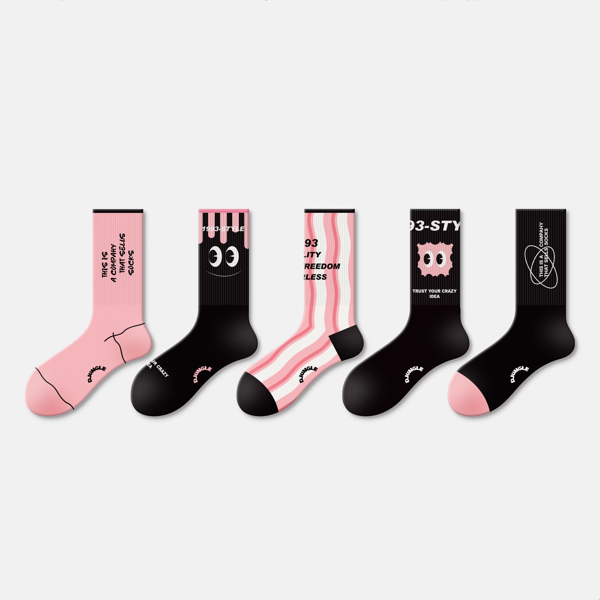 Barbie Girl Pink Cute Dopamine-Boosting Long Socks