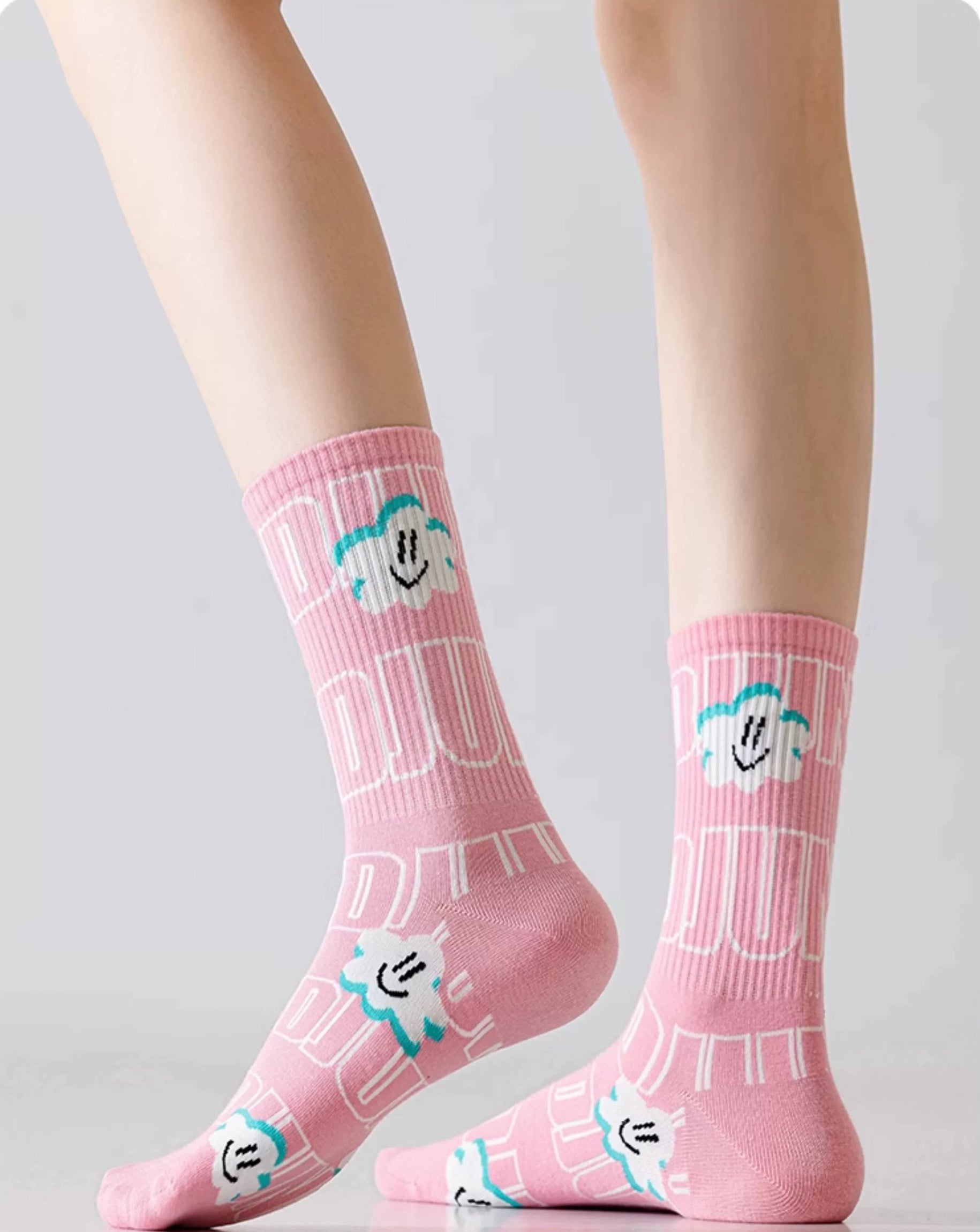 Barbie Girl Pink Cute Dopamine-Boosting Long Socks