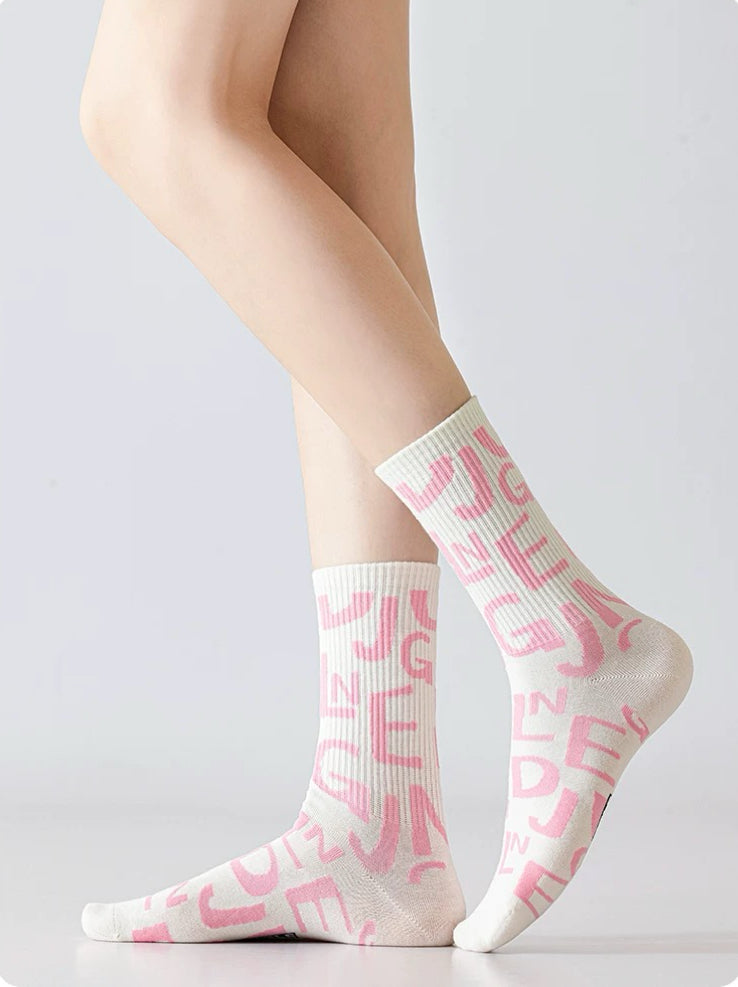 Barbie Girl Pink Cute Dopamine-Boosting Long Socks