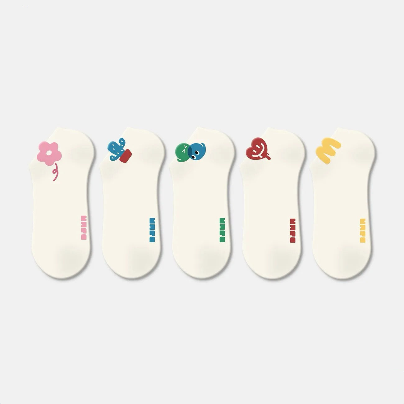 8 Styles Cute Cartoon Breathable Short Socks