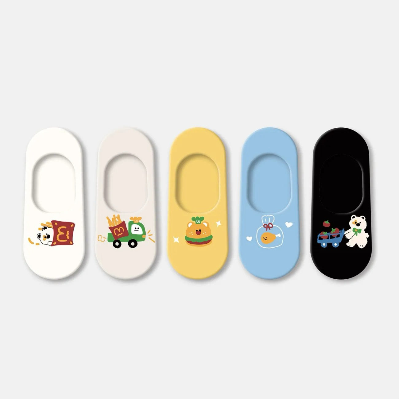 8 Styles Cute Cartoon Breathable Short Socks