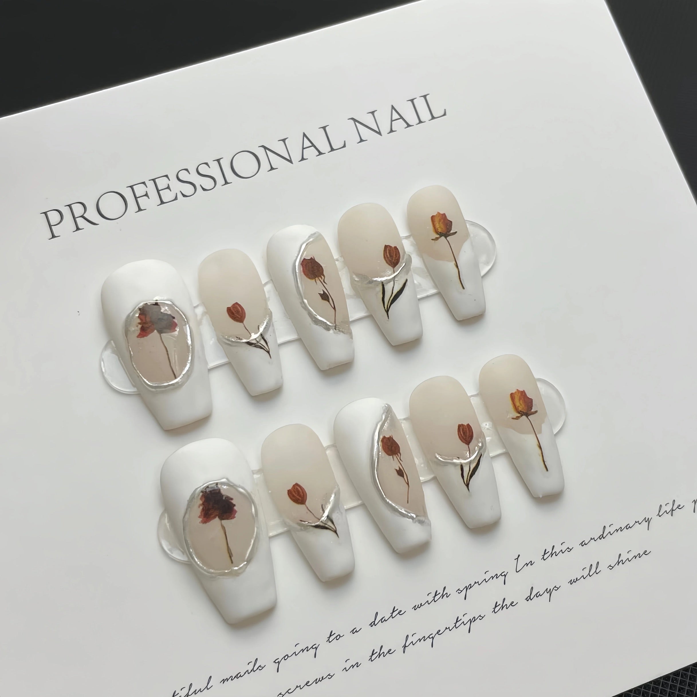 French Romantic Rose Daily Style Press-On Nails