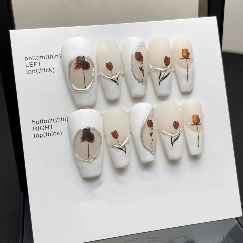French Romantic Rose Daily Style Press-On Nails