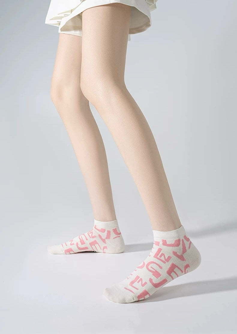 8 Styles Cute Cartoon Breathable Short Socks