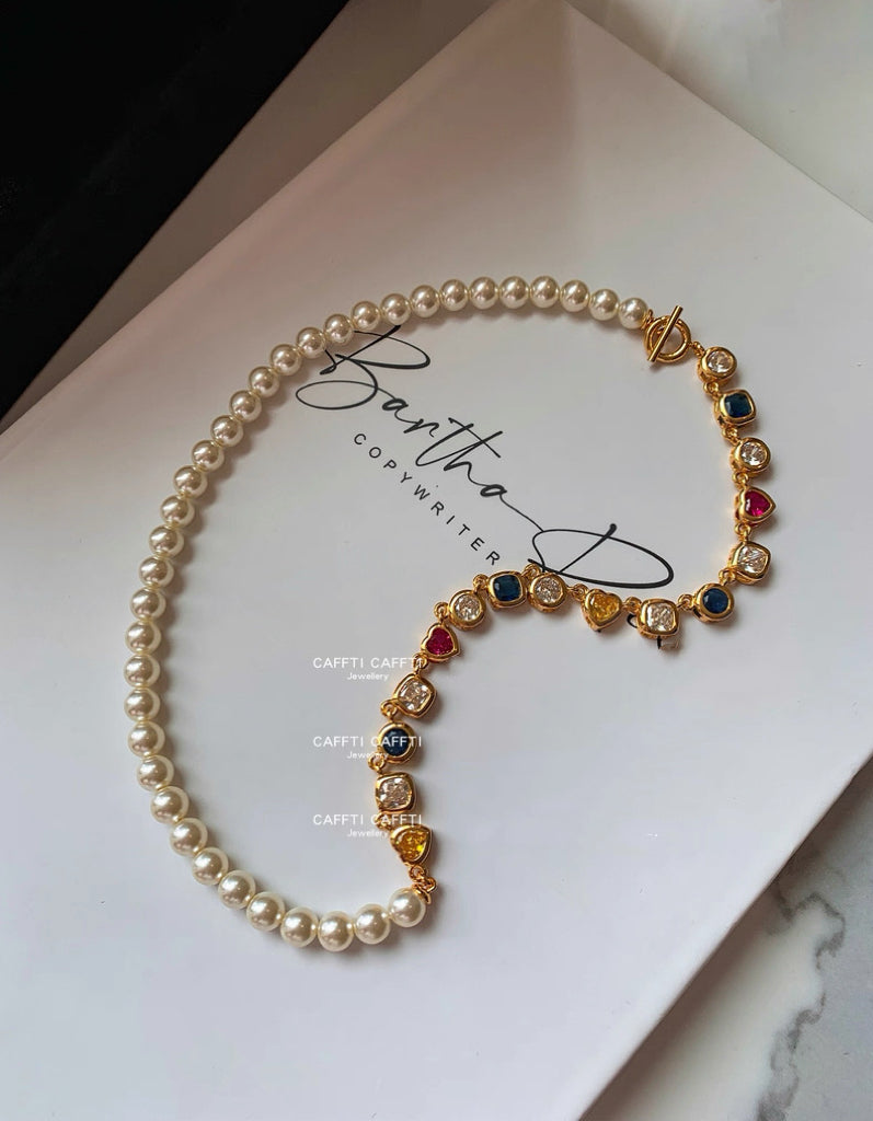 Crafti Designer- Dopamine Metal Colorful Zircon Layered Bracelet