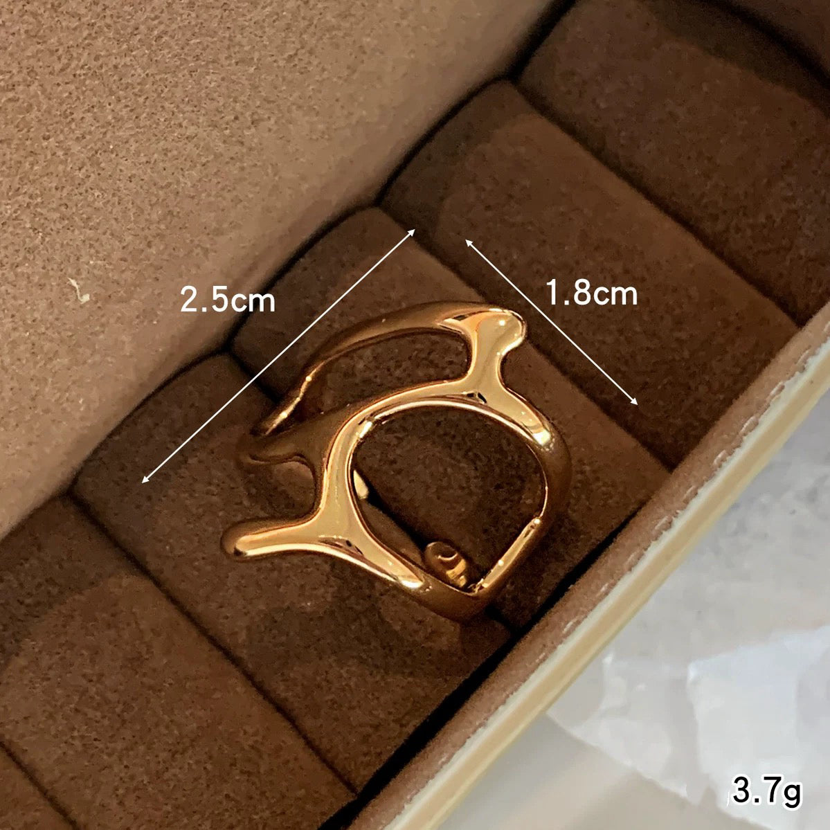 Feilin Designer- Adjustable Statement Ring Edgy Bold Niche Style
