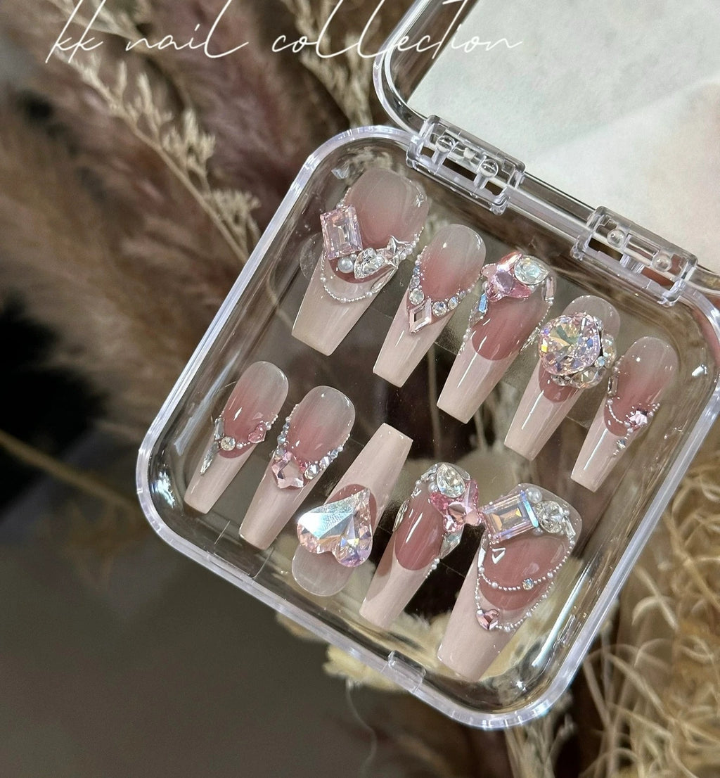 Romantic Blush French Luxe Sweet Press-On Nails