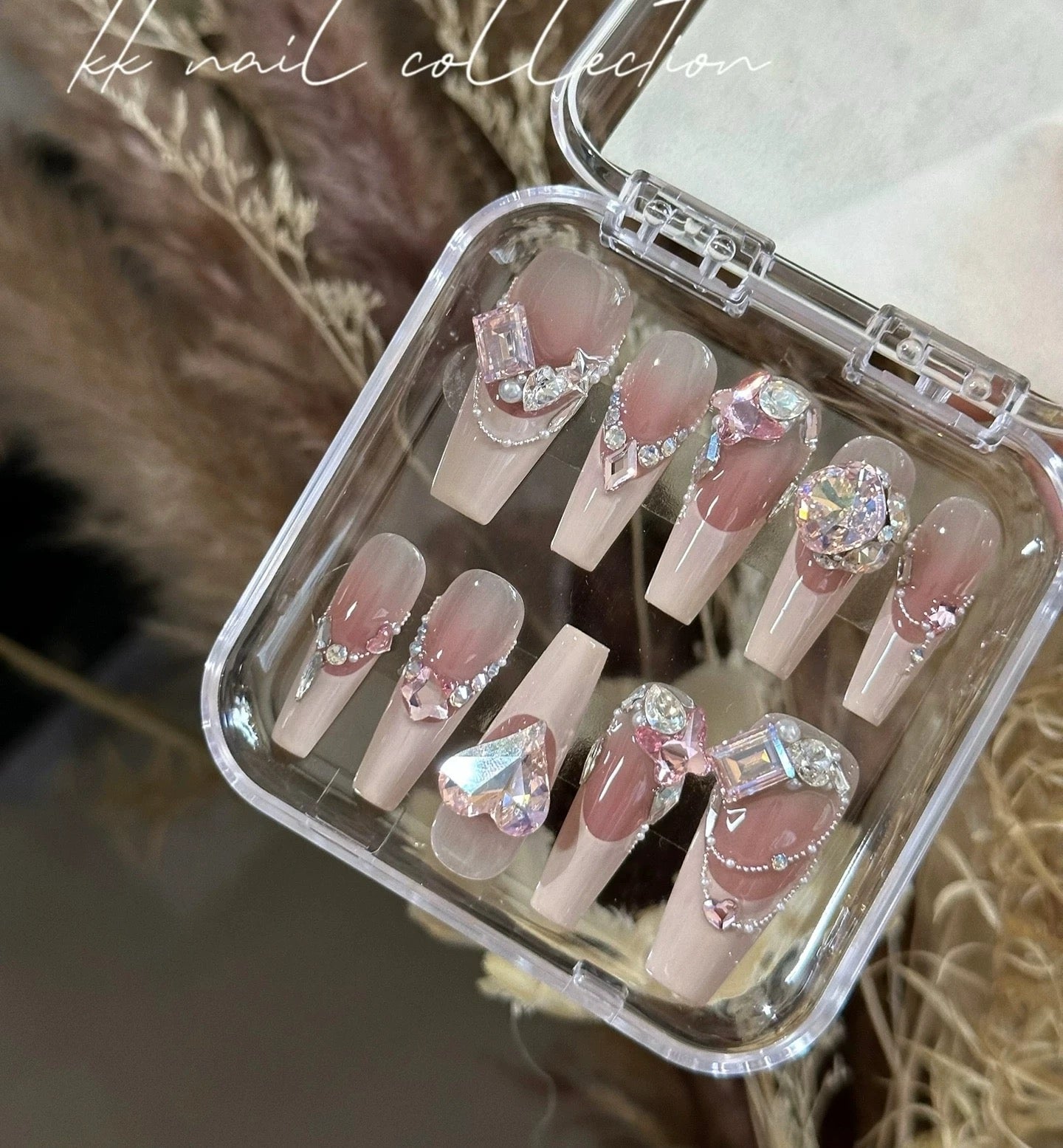 Romantic Blush French Luxe Sweet Press-On Nails