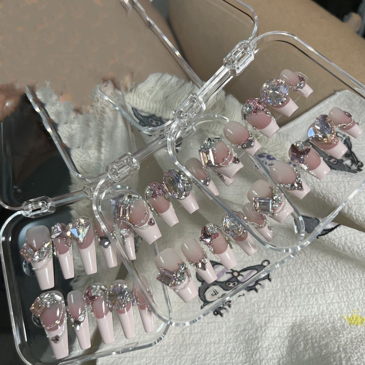 Romantic Blush French Luxe Sweet Press-On Nails
