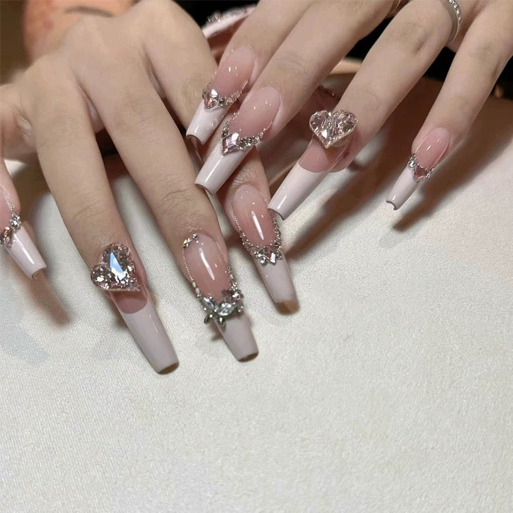 Romantic Blush French Luxe Sweet Press-On Nails