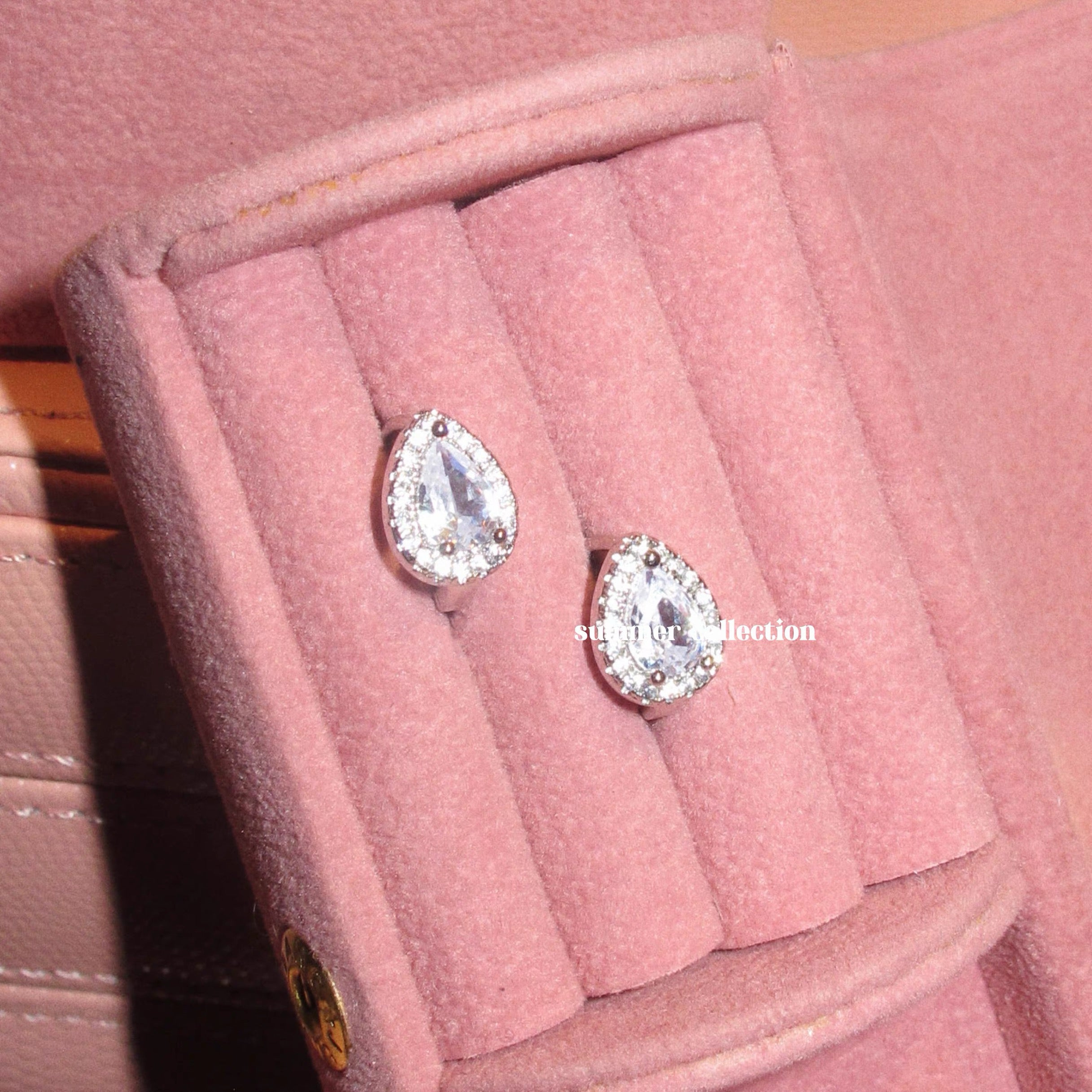 Catty Fantasy Versatile Elegant Minimalist Teardrop Shiny Zircon Earrings