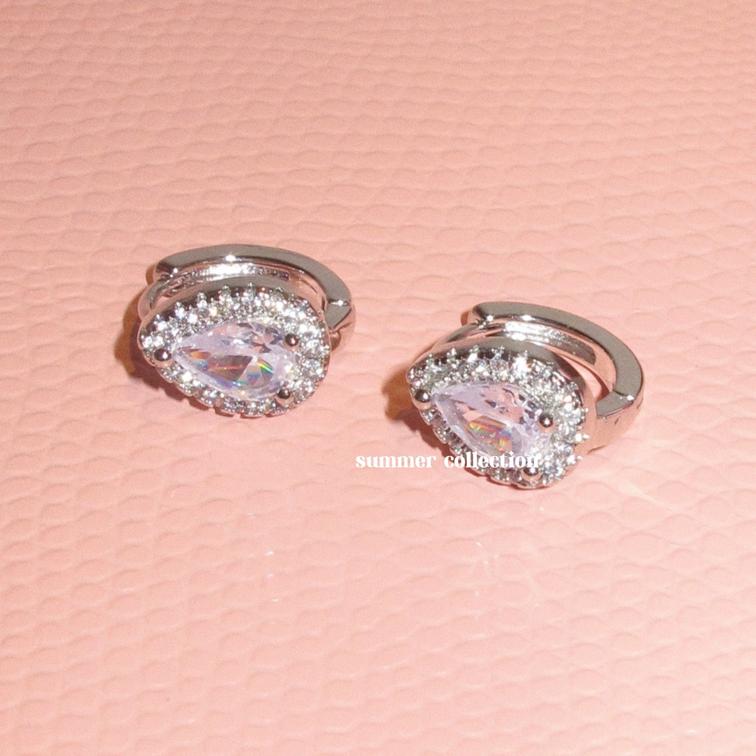 Catty Fantasy Versatile Elegant Minimalist Teardrop Shiny Zircon Earrings
